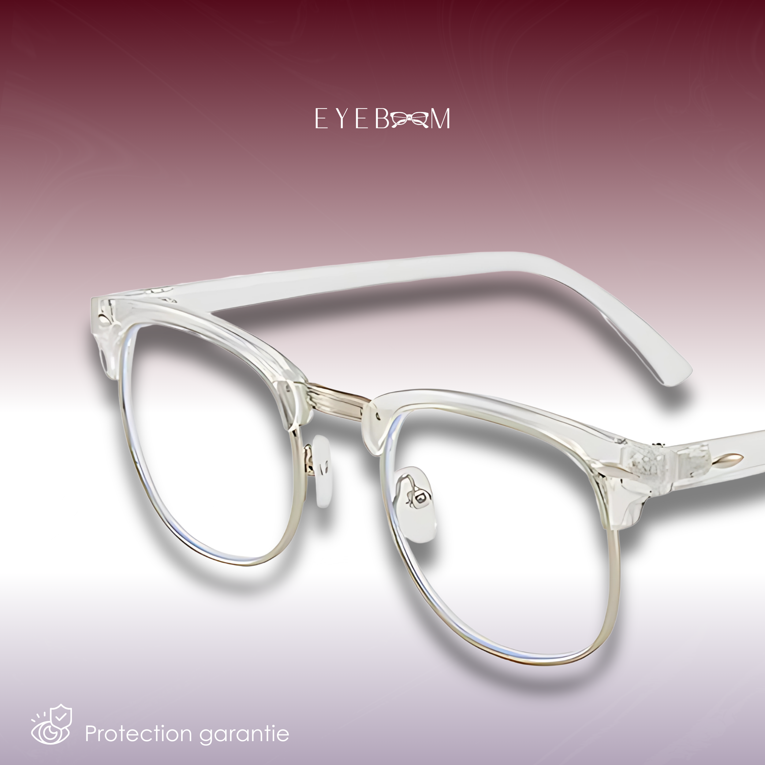 Lumy Transparent argent - Lunette anti-lumière bleue
