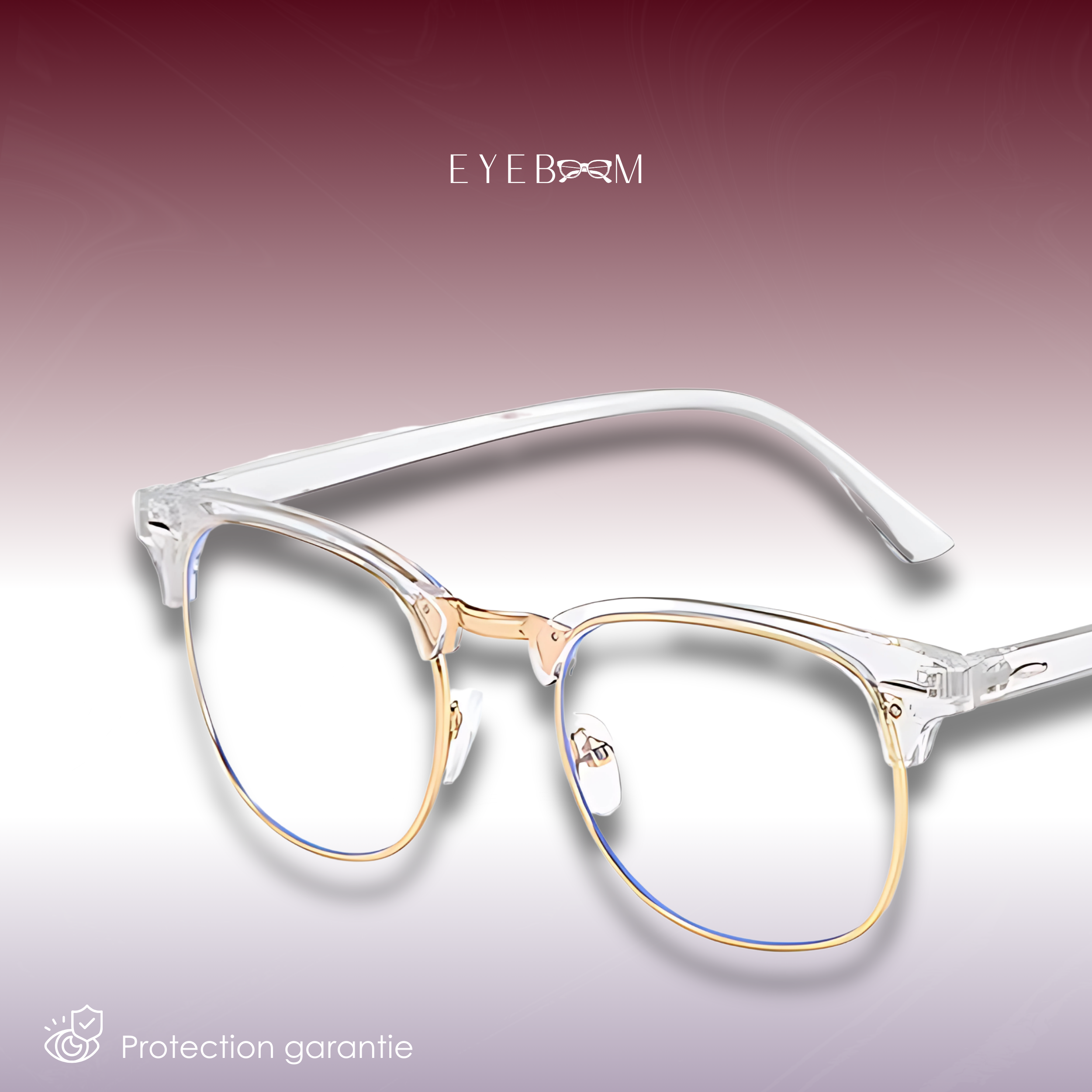 Lumy Transparent or - Lunettes anti-lumière bleue