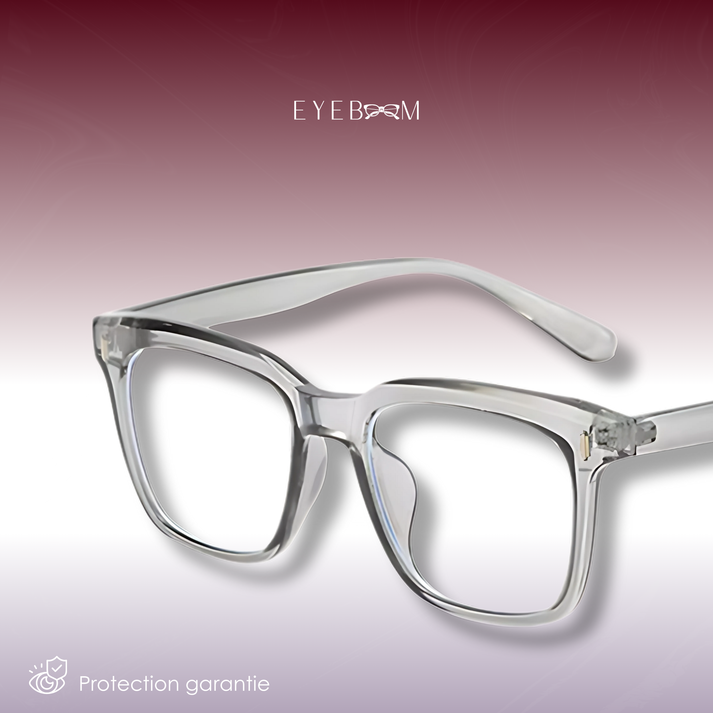 Minty Gris transparent - Lunettes anti-lumière bleue