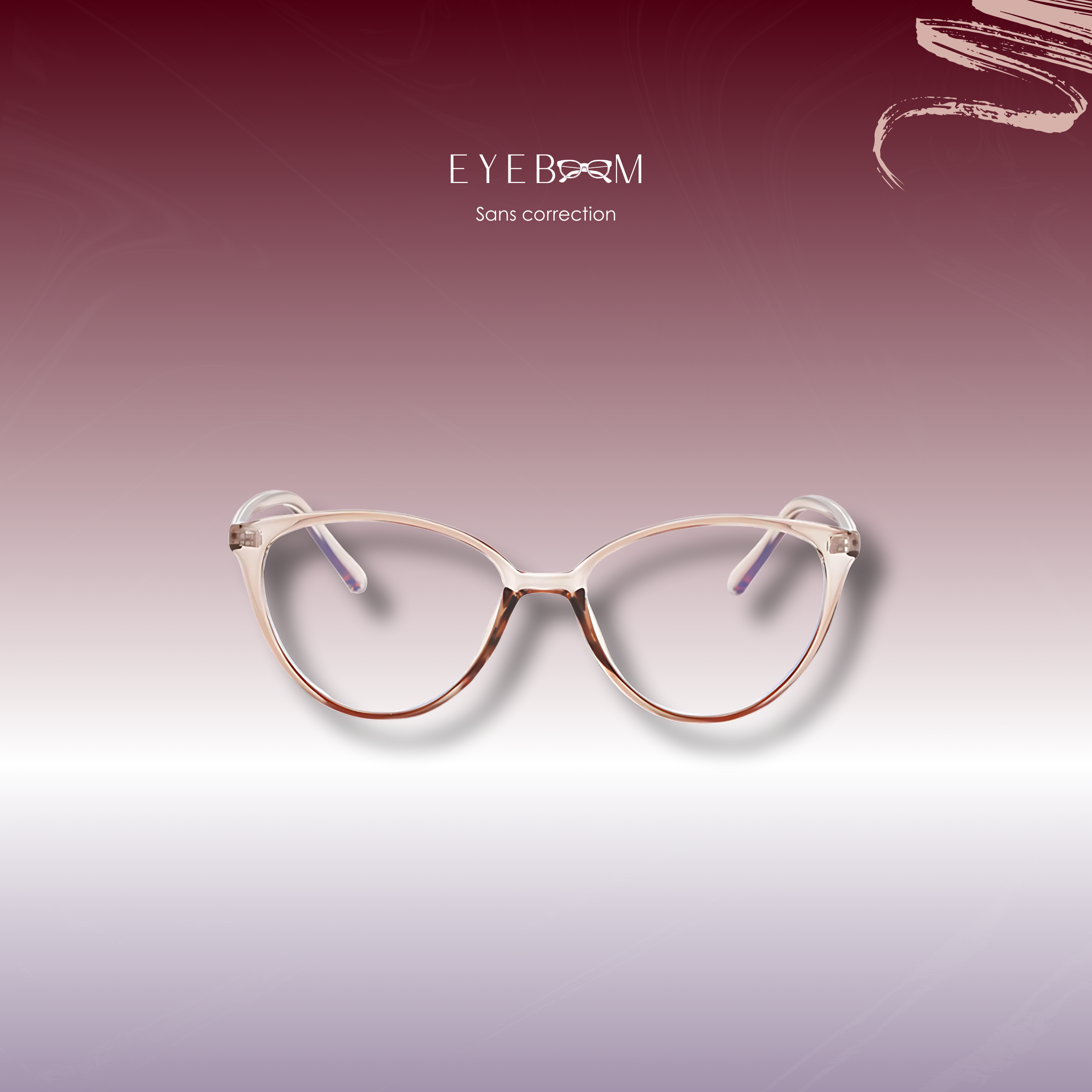 Reyna rose transparente - Lunettes anti-lumière bleue